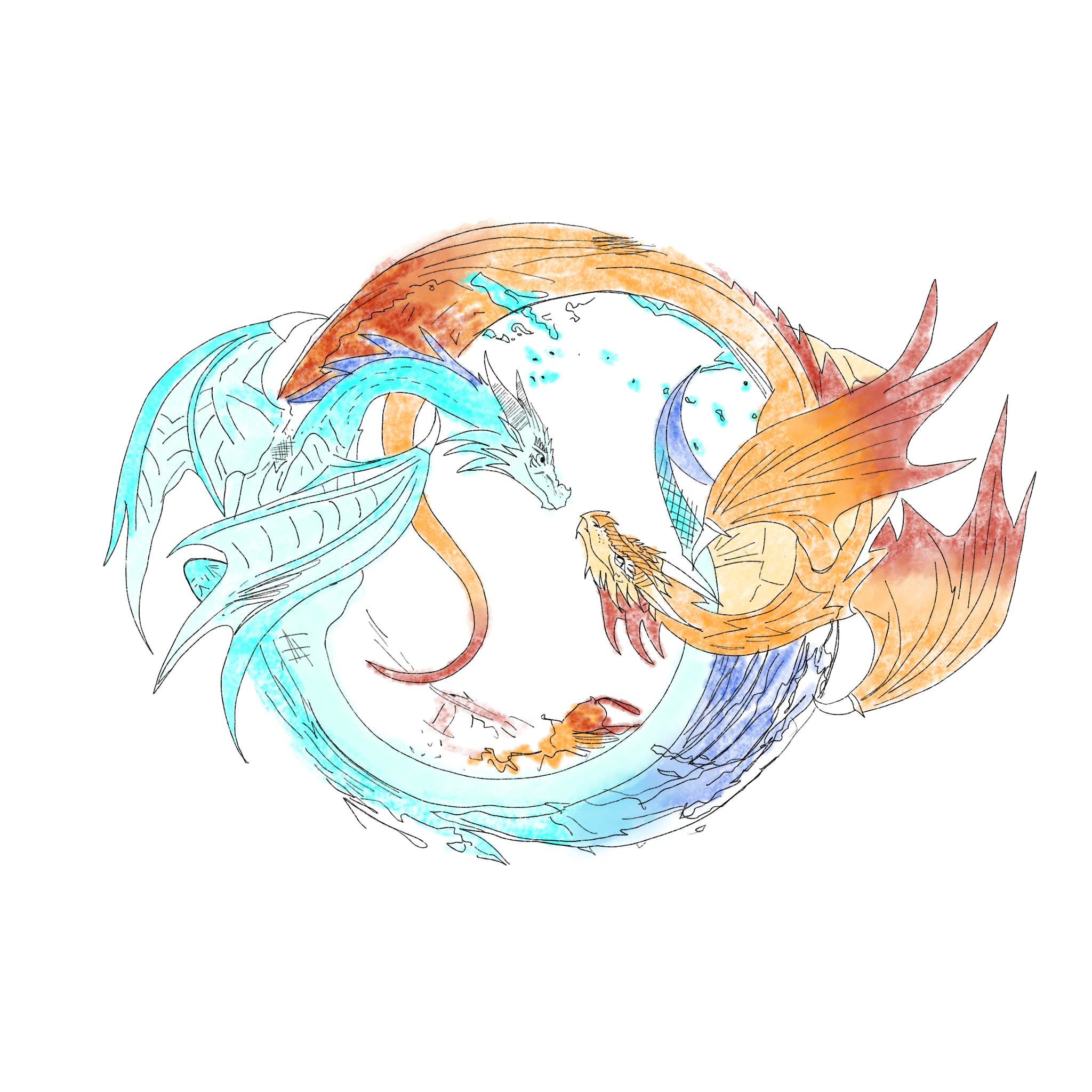 Dragons illustration