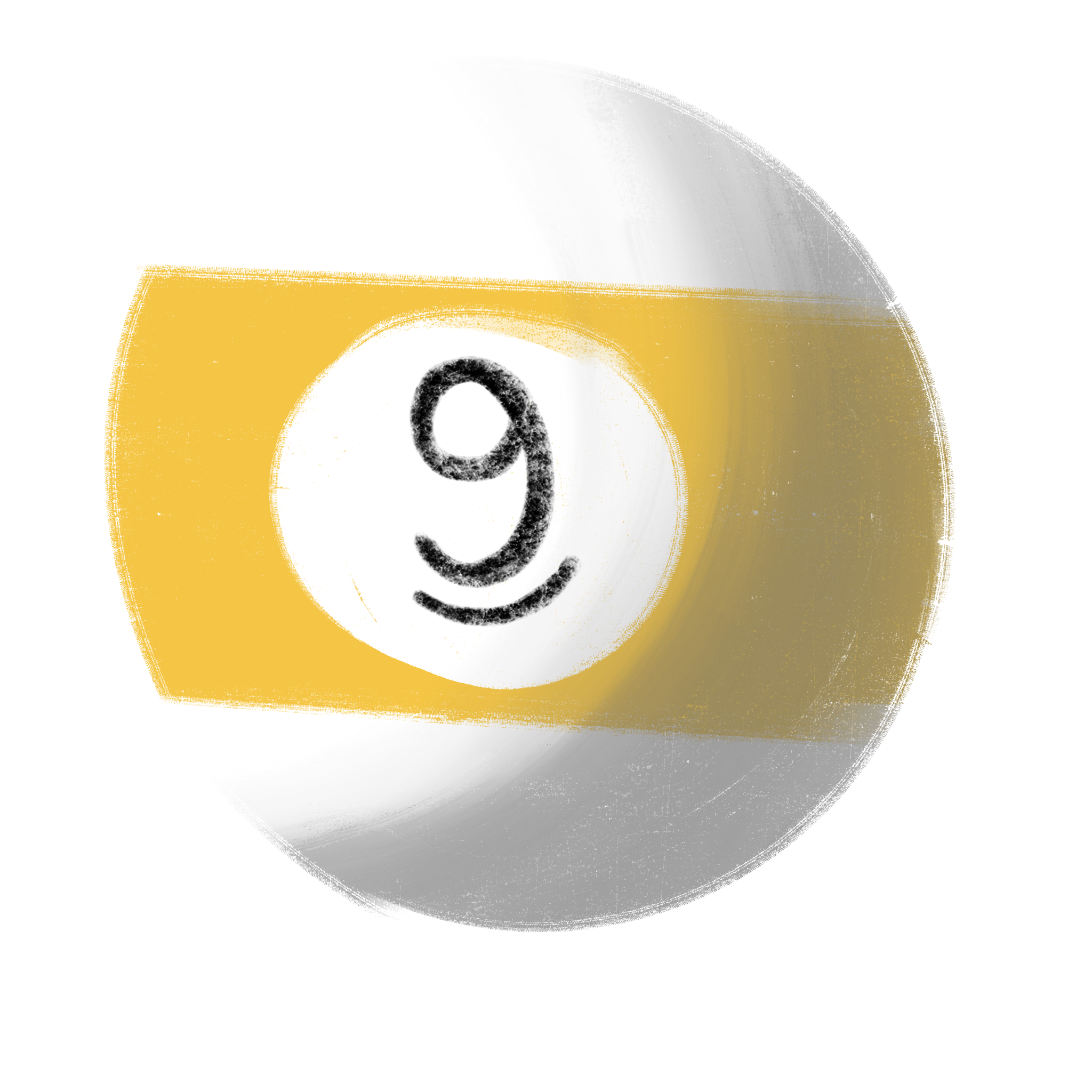 Nine ball illustration